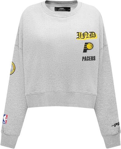 Pro Standard Womens NBA Old English Brushed Back French Terry Crewneck Sweatshirt in Saudi Arabia