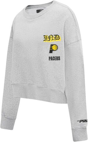 Pro Standard Womens NBA Old English Brushed Back French Terry Crewneck Sweatshirt in Saudi Arabia