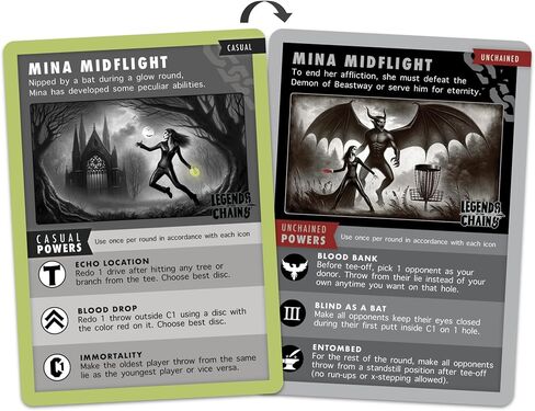 On-Course Disc Golf Card Game – Choose a Character & Unchain Your Destiny - Best Gift for Disc Golf Players in Saudi Arabia
