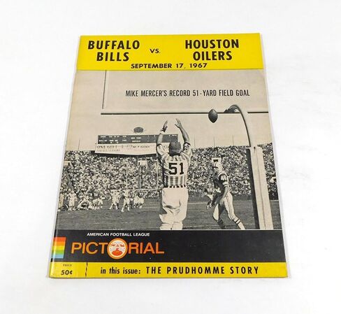 1967 Houston Oilers at Buffalo Bills AFL Football Program 9-17-67 - NFL Programs in Saudi Arabia