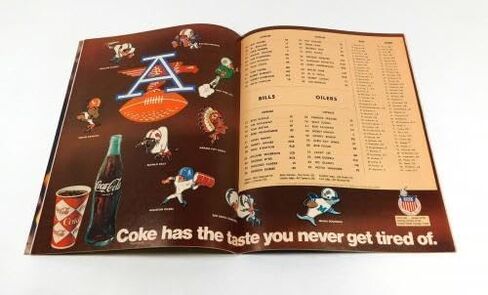 1967 Houston Oilers at Buffalo Bills AFL Football Program 9-17-67 - NFL Programs in Saudi Arabia