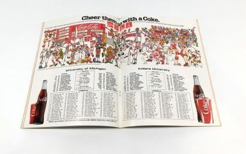 1979 Indiana at Michigan College Football Program 10-27-79 - College Programs in Saudi Arabia