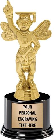 Crown Awards Spelling Bee Trophies with Custom Engraving, 7.25" Personalized Spelling Bee Trophy On Deluxe Round Base Prime in Saudi Arabia