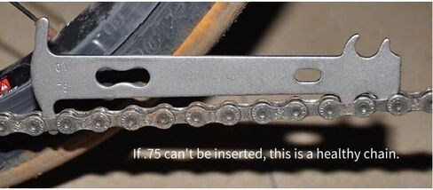 Bicycle Chain Wear Checker Indicator Repair Tool Mountain Road Chains Gauge Measurement Ruler Replacement Bicycle Accessories in Saudi Arabia
