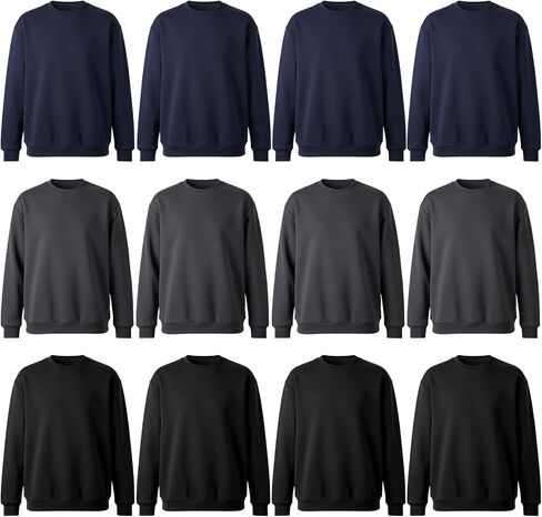 12 حزمة من الرجال الكبار الصوف هوديي Crewneck البلوز السائبة كم طويل خفيف الوزن للبيع بالجملة التبرع بلا مأوى in Kuwait