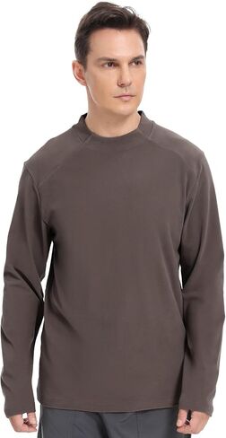 3 Pack Men's Crewneck Pullover Soft Long Sleeve Thermal Shirts Running Gym Workout Winter Warm Sweatshirt in Kuwait
