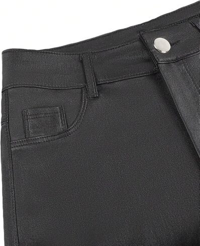 Women's Sexy High Waisted Faux Leather Shorts with Porket Leggings Festival Punk Shorts Halloween Costume in Saudi Arabia