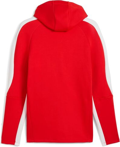 PUMA Men's Standard Chivas Evostripe Hooded Jacket, Red-White AH25 in Saudi Arabia