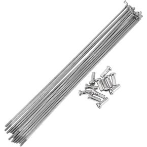 12 Set 14G Bicycle Spokes 191mm Bike Wheel Spokes 304 Stainless Steel Silver Tone in Kuwait