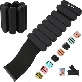 أوزان الكاحل للنساء والرجال، مجموعة أوزان معصم من السيليكون مكونة من قطعتين - أوزان للساق/أوزان للذراع قابلة للارتداء مثالية للتمرين في صالة الألعاب الرياضية المنزلية، والجري، واليوجا، والبيلاتس، والتمارين الرياضية، وتدريبات القوة in Kuwait