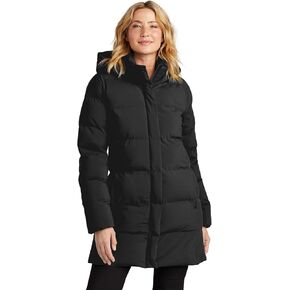 Women's Puffy Parka | Long Winter Puffer Coat with Hood, High Loft Insulation, Water Repellent, Two Way Zipper in Kuwait