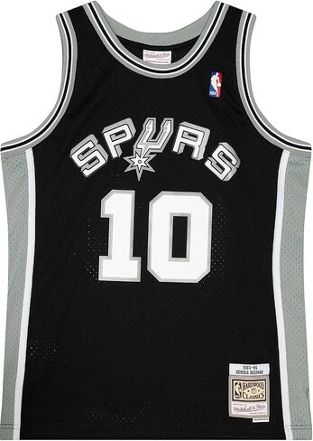 Mitchell & Ness Dennis Rodman San Antonio Spurs 1993-94 Mens Swingman Jersey, Black in Saudi Arabia