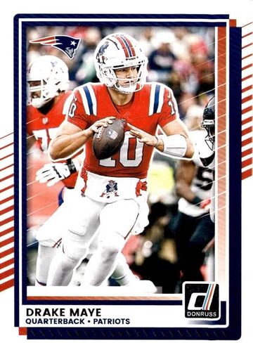 New England Patriots 2025 Donruss Factory Sealed Team Set Featuring a Drake Maye 2nd Year Card and Stefon Diggs with Kyle Williams, TreVeyon Henderson and Will Campbell Rated Rookie Cards Plus in Saudi Arabia