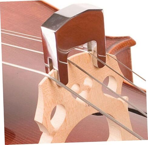 ملحق احترافي لتقليل الضوضاء من Metal Cello Mute لممارسة التشيلو بلمسة نهائية من الكروم للموسيقيين in Saudi Arabia