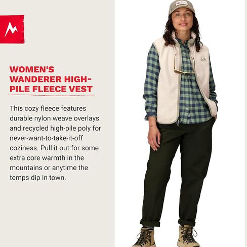 MARMOT womens Wanderer High Pile Fleece Vest in Saudi Arabia