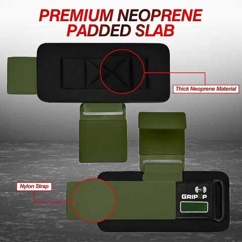 Weight Lifting Hooks – Heavy Duty Gym Straps for Deadlifts, Pull-Ups, Rows & Strength Training Secure Grip Support for Weightlifting, Powerlifting CrossFit Nylon & Neoprene Padding in Saudi Arabia