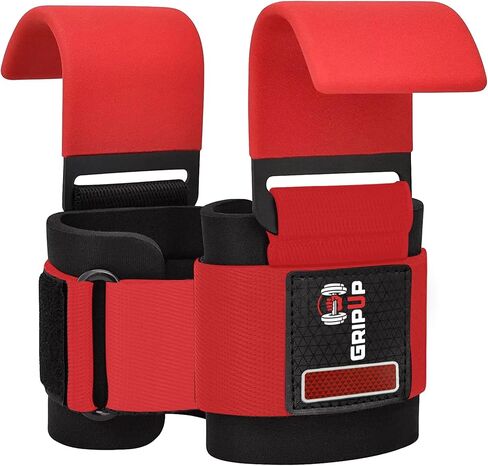 Weight Lifting Hooks – Heavy Duty Gym Straps for Deadlifts, Pull-Ups, Rows & Strength Training Secure Grip Support for Weightlifting, Powerlifting CrossFit Nylon & Neoprene Padding in Saudi Arabia