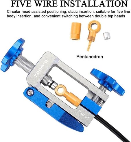 2 in 1 Bicycle Oil Needle Insertion Tool, Bicycle Brake Hydraulic Hose Repair Tool Needle Driver Cutter Tool, Oil Tube Pushing Device Bicycle Hydraulic Hose Fitting Insert Tool for Road MTB Bike in Saudi Arabia