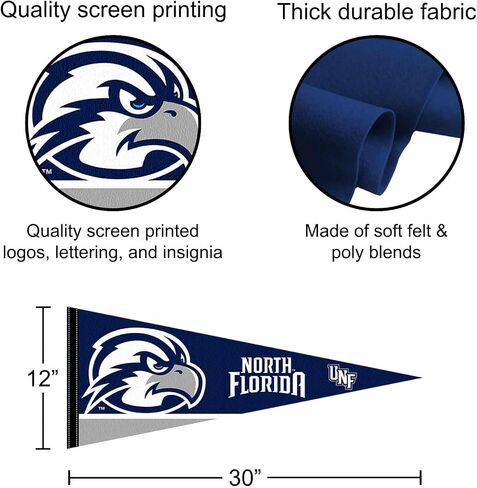 North Florida Ospreys Wordmark Pennant Flag in Saudi Arabia