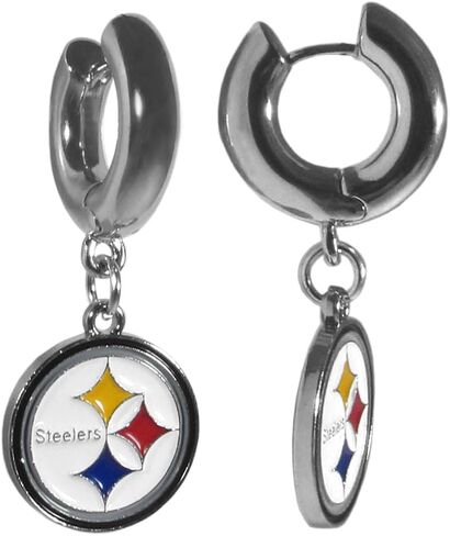 أقراط هوجي هوب من Siskiyou Sports NFL Pittsburgh Steelers، ألوان الفريق، مقاس واحد in Saudi Arabia