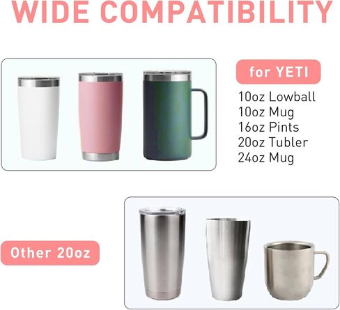 قطعتان من غطاء الأكواب من أجل YETI، أغطية بديلة مغناطيسية سعة 20 أونصة متوافقة مع Rambler، من أجل الطراز القديم Rtic، من أجل Ozark Trail (20oz) in Saudi Arabia