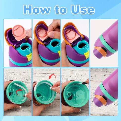 10pcs Water Bottle Replacement Parts Compatible with Owala FreeSip, BPA-Free Water Bottle Seal O Ring Replacement Stopper Top Straw Lid Accessories for Owala 16/19/24/25/32/40oz Gasket Plug in Saudi Arabia