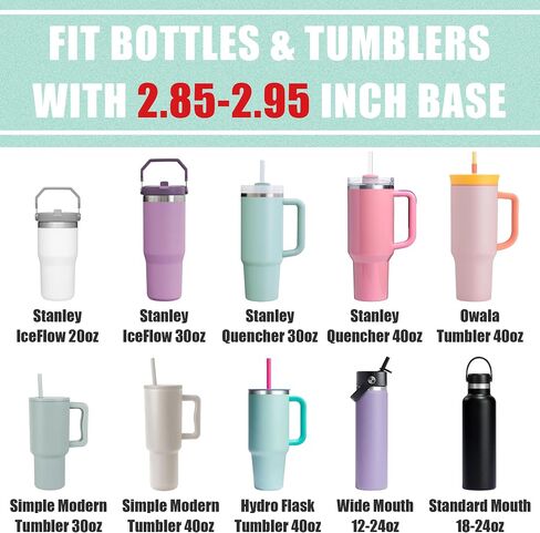 Vmini Silicone Boot with Dreamy Gradient for Stanley Quencher 40/30/20 oz Tumbler & IceFlow 30/20oz, Metallic Luster Cup Sleeve for 12-24oz Water Bottles, Cup Accessories for Stanley Bottom Protector in Saudi Arabia