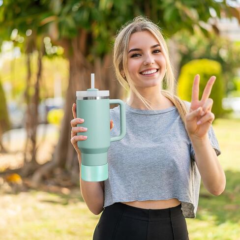 Vmini Silicone Boot with Dreamy Gradient for Stanley Quencher 40/30/20 oz Tumbler & IceFlow 30/20oz, Metallic Luster Cup Sleeve for 12-24oz Water Bottles, Cup Accessories for Stanley Bottom Protector in Saudi Arabia