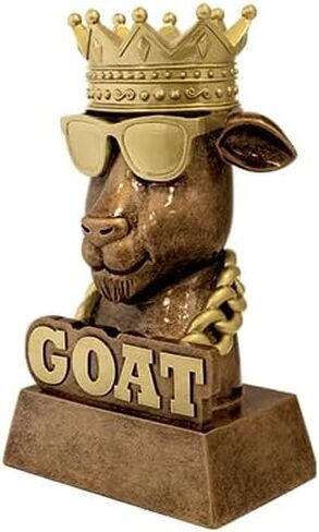 Crown Awards 7" Customizable Award, G.O.A.T. Sculpture Trophy - Add Your Own Engraving in Saudi Arabia