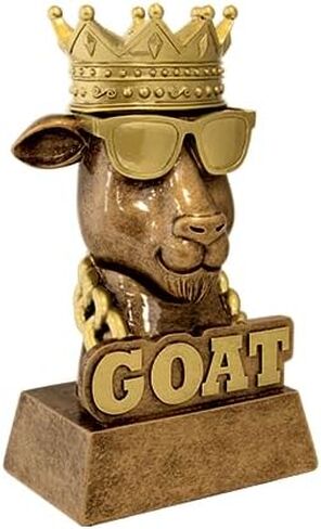 Crown Awards 7" Customizable Award, G.O.A.T. Sculpture Trophy - Add Your Own Engraving in Saudi Arabia