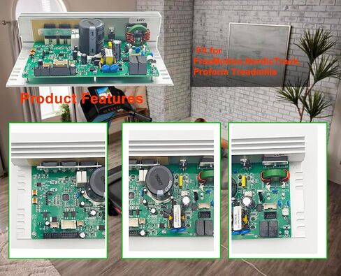 MC2100 / MC1618DLS / MC1648DLS / MC1705DLS لوحة تحكم محرك جهاز المشي المطورة (10 دبابيس عالمية / 8 دبابيس مقابس) وحدة تحكم محرك جهاز المشي مناسبة لـ FreeMotion/Nordic-Track/Proform Treadmill in Saudi Arabia
