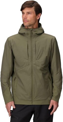 هوديي Shadow Hybrid للرجال من Outdoor Research | سترة معزولة بسحاب، خفيفة الوزن، مقاومة للماء في المطر الخفيف in Kuwait