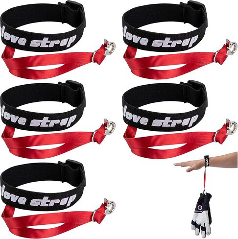 RunNico Adjustable Ski Glove Leash, Extended Skiing Glove Straps, Outdoor Ski Wrist Handcuffs for Hanging Gloves Winter Snowboarding Activities Accessories in Kuwait