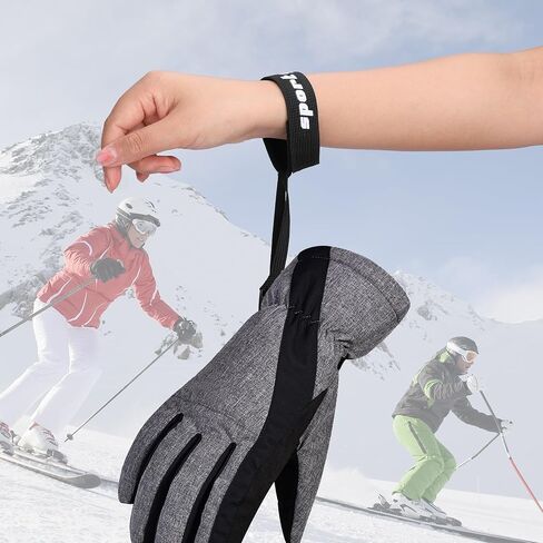 RunNico Adjustable Ski Glove Leash, Extended Skiing Glove Straps, Outdoor Ski Wrist Handcuffs for Hanging Gloves Winter Snowboarding Activities Accessories in Saudi Arabia