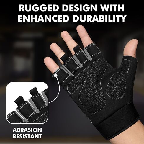 Gym Gloves for Weight Lifting,Workout Gloves with Full Palm Protection–Breathable Fitness Glove for Men & Women,Powerlifting,Pull Ups,Cycling,Gym Training in Saudi Arabia