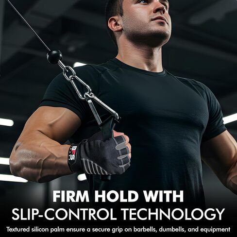 Gym Gloves for Weight Lifting,Workout Gloves with Full Palm Protection–Breathable Fitness Glove for Men & Women,Powerlifting,Pull Ups,Cycling,Gym Training in Saudi Arabia