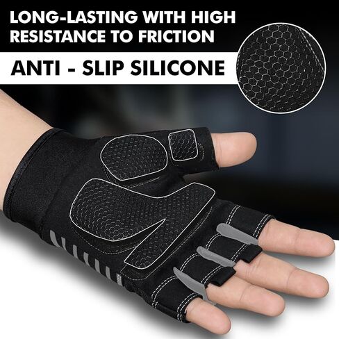 Gym Gloves for Weight Lifting,Workout Gloves with Full Palm Protection–Breathable Fitness Glove for Men & Women,Powerlifting,Pull Ups,Cycling,Gym Training in Saudi Arabia