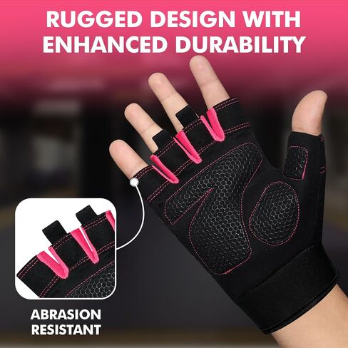 Gym Gloves for Weight Lifting,Workout Gloves with Full Palm Protection–Breathable Fitness Glove for Men & Women,Powerlifting,Pull Ups,Cycling,Gym Training in Saudi Arabia