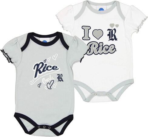 Outerstuff NCAA Baby Rice Owls أكبر معجبين، 2 قطعة واحدة، 18 شهرًا in Saudi Arabia