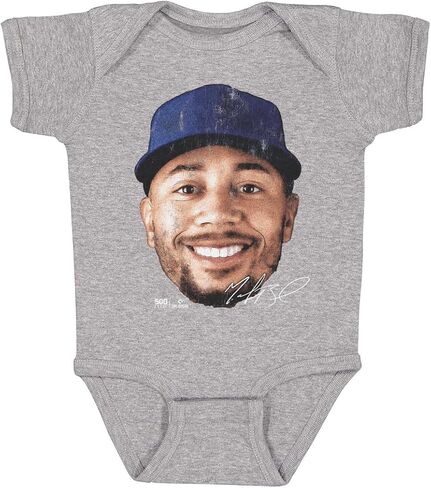 500 مستوى Mookie Betts Los Angeles D Vintage Head قطعة واحدة للرضع in Saudi Arabia