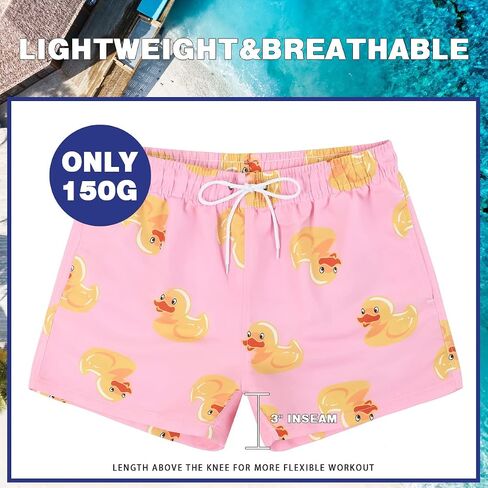 3 Inch Mens Swim Trunks Short Swim Shorts Quick Dry Mens Swim Suits in Saudi Arabia