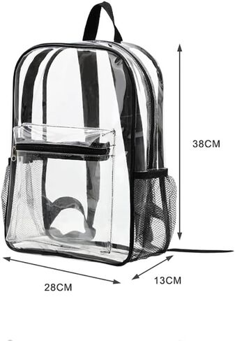 Small Clear Backpack Transparent Mini Backpack See Through Backpack Waterproof Bookbag for Concerts Festivals Work Travel Blue in Saudi Arabia