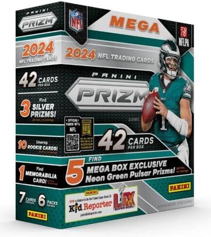 2024 بانيني بريزم كرة القدم ميجا بوكس ​​(42 بطاقة / صندوق) in Kuwait