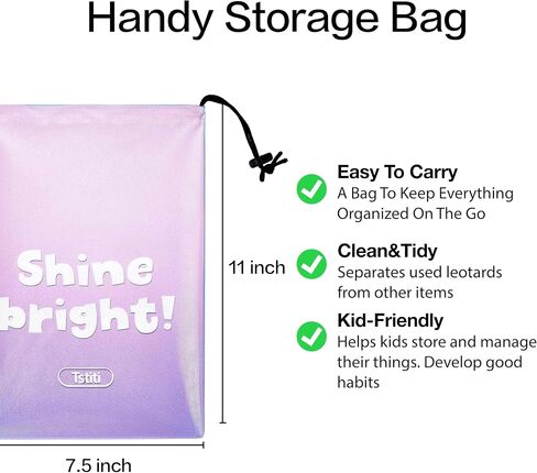 Gymnastics Leotards for Girls Long Sleeve Kids Tumbling Gymnastic Outfit Clothes with Shorts Storage Bag in Saudi Arabia
