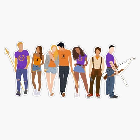 The Seven Heros of Olympus Sticker Vinyl Waterproof Sticker Decal Car Laptop Wall Window Bumper Sticker 5" in Saudi Arabia