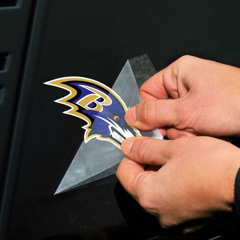 ملصق ملون من Wincraft NFL Baltimore Ravens 63037011، مقاس 10.16 سم × 10.16 سم، أسود in Saudi Arabia