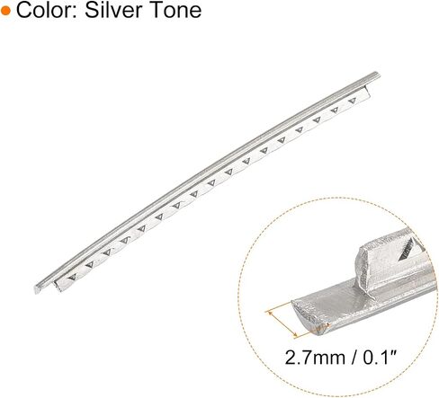 Electric Bass Fret Wire Guitar Fretboard 21 Fret 2.7mm Silver Tone for Bass Fingerboard Replacement, Pack of 21 in Saudi Arabia