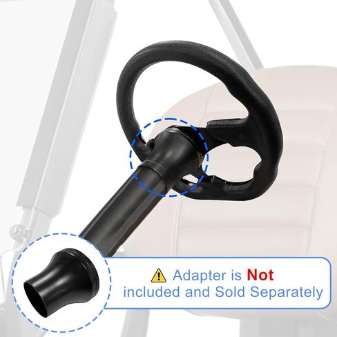 Golf Cart Steering Wheel, Fit EZGO TXT RXV, Club Car DS Precedent Tempo, Yamaha G2-G29 Most Golf Cart, Universal Golf steering Wheel, Ergonomic Design, D Shape Design in Saudi Arabia
