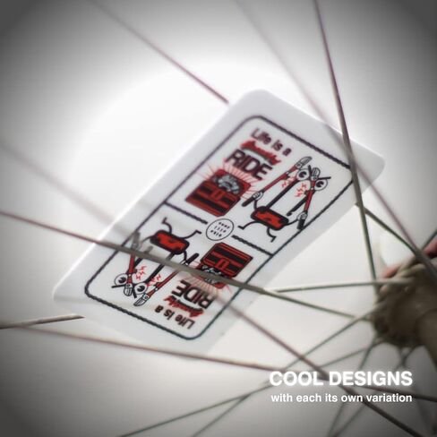 Reflective Bicycle Spoke Cards (Set or 4) | Safety & Visibility | Easy Mounting on Spokes in Saudi Arabia
