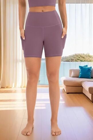 الصالة الرياضية السراويل النساء مرونة عالية الخصر تجريب قصيرة Capris صالة تنفس دولفين اليوغا السراويل XS-3XL in Saudi Arabia